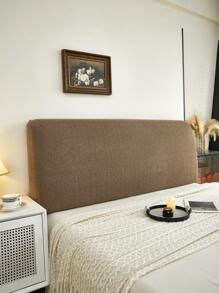 1 pieza Funda de cabecera de cama de jacquard, protector de cabecera de dormitorio suave, antiensuciamiento y elástico, apto para todas las estaciones