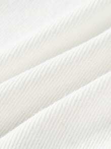 1pc Baby Boy Versatile Casual Simple Streetwear Outdoor Denim Pants - White - View 6