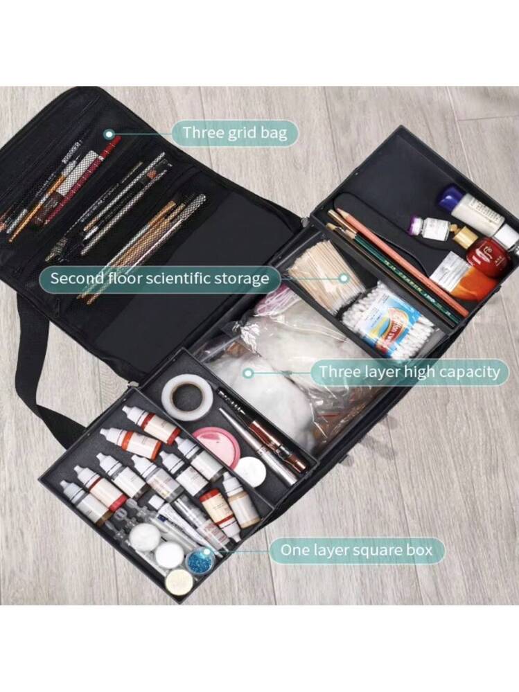 Colexy Borsa Cosmetico 4 in 1 Impermeabile da Viaggio, Organizer Impermeabile con 4 Scomparti Staccabili, Porta Trucchi Borsa da Viaggio Pieghevole Donna, Cose Utili per Viaggiare (Bianco perla
