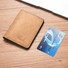 1 Peça Carteira Fina Ultradelgada Masculina, Clipe de Prepúcio de Cartão Bancário Jovem, Porta-Moedas Dobrável na Vertical, Bolsa de Cartão, Escolha Ideal para Presente, Adequada para Adolescentes, Casual de Verão, Outdoor, Atlético ou Viagem, Presentes de Formatura ou Aniversário, Acessórios Formais/Negócios, Dia dos Namorados