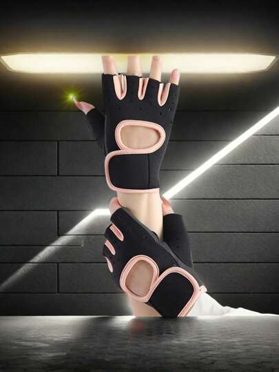 Men's And Women's Sports Cycling Fitness Half Finger Gloves Rock Climbing, Mountain Racing, Cycling, Outdoor Fitness Gloves Gym Accessories