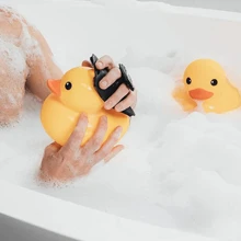 1pc Random Color Silicone Shower Scrubber, Portable For Travel, Unisex, Suitable For Home, School, Hotel Use. Back To School Essential, Travel Essential. Can Be Given As A Small Gift To Friends, Perfect Gift, Gentle Body Cleansing Tool, Deep Cleaning, Reusable, With Handle For Easy Scrubbing, Shower Brush, Exfoliating Scrub, Shower Accessories, Bathroom Decor, Bathroom Accessories