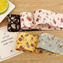 碎花提花丝带，DIY 蝴蝶结发饰，服装和鞋子装饰，礼盒包装，印花图案缎带 - 彩色 - 查看 2