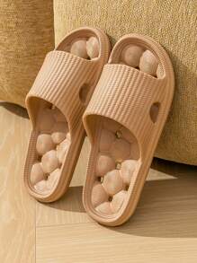 Ciabatte da bagno interne in EVA - Perforate, antiscivolo, resistenti agli odori, morbide, confortevoli, minimaliste, di colore unito, leggere, unisex