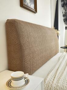 1 pieza Funda de cabecera de cama de jacquard, protector de cabecera de dormitorio suave, antiensuciamiento y elástico, apto para todas las estaciones