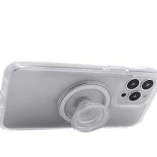 Soporte circular magnético para teléfono, soporte con ventosa todo en uno con diseño retráctil y plegable, soporte ultra cómodo compatible con iPhone, teléfonos Android, regalo para cumpleaños, familia, amigos, agarre de teléfono deslizante, soporte de teléfono, accesorios de teléfono