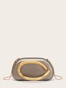 Evening Bag Clutch Purses For Women Ladies Party Bag Exquisite Hardware Handle Buckle PU Bag Bag Bridal Wedding Purse For Ladies Bag Metal Chain Bag Versatile Handheld Bag Cocktail Party Wedding New Wallet Banquet Bag