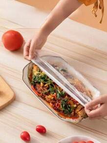 1000/500pcs VintageDisposable Fresh-Keeping Film, Disposable Plastic Wrap Household Kitchen Refrigerator Leftover Rice Fruit Food Plastic Sealed Fresh Cover, Anti-Odor Leak-Proof Dust-Proof Freezer Cover, Refrigerator Fresh Keeping Cover, Kitchen Accessories, Only Suitable For Small Plates With A Diameter Of 7.87in