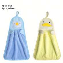 3PCS Small Cute Cartoon Microfiber Towel-Soft, Absorbent, Quick-Drying, Multifunctional, Easy To Hang-A Must In Modern Bathrooms, Kitchens, Living Rooms And Toilets