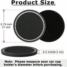 2/4件装汽车杯架杯垫，水钻硅胶防滑杯垫，汽车杯垫配件