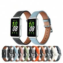 1pc Universal Unisex Fashion PU Leather Loop Strap With Metal Buckle Connector, Compatible With Samsung Galaxy Fit 3 R390