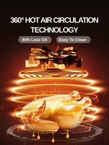 RAF 9,5 litri, produse alimentare esențiale și ajutoare familiale, friteuză inteligentă cu aer, friteuză electrică fără ulei, cuptor electric de uz casnic, prăjitor de pâine de bucătărie, ventilatoare multifuncționale cu microunde, asistent inteligent, bucurați-vă de viață, aparat de bucătărie, gătit, ecran tactil electric, funcție 10 în 1