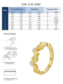 Charm-In Daily Wear Golded North Star CZ Inlaid Ring For Women