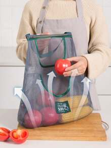 1pc Random Pattern Multipurpose Fruit & Vegetable Storage Hanging Bag For Kitchen