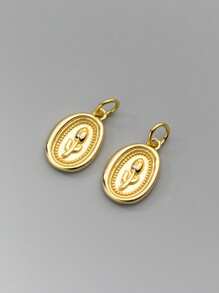 925 Sterling Silver Gold-Plated Vintage French Tulip Pendant Necklace, Unique High-End Sweater Chain For Women