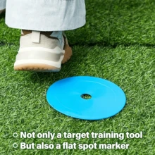 4 Pcs Football Training Target Discs With Adjustable Straps - Rubber Precision Training Tools For Football, Hockey, Baseball - Multi-Sport Training Aid To Improve Skills - Multicolor - View 5