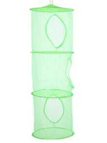 1 szt. Pluszowa siatka na zwierzęta lub hamak, 3 przegrody wisząca pluszowa siatka na zabawki hamak do sypialni wystrój domu