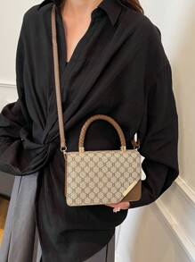 盒形链条单肩包，时尚休闲斜挎包，女士手提包，2025 年春季新品