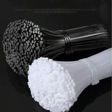 100/400 piezas Bridas de nailon negras y blancas, bridas de plástico autobloqueantes, bridas para cables, bridas de nailon autobloqueantes, bridas para cables, bridas para horticultura, bridas de sellado multiusos, alta resistencia sin romperse, para ordenar y almacenar cables, fijar cables eléctricos domésticos, adecuado para uso en interiores y exteriores