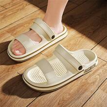 Men's Slip-On Slide Sandals, National Style Casual Slip-On Shoes, Outdoor Beach Shoes, Minimalist Design