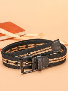 1 Pc Unisex Nylon Breathable Canvas Belt, Casual Fashion Classic Nylon Material Outdoor Casual Jeans Webbing, Suitable For Halloween