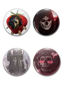 Funny Pattern Button Badges, Student Backpack Pins, Canvas Bag Decorative Badges, Fun Gifts For Friends, Teachers, Parents, Cousins - Multicolor - View 1