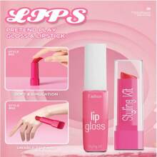 1 pezzo Set di giocattoli cosmetici da gioco per bambine, giocattoli di trucco per il ruolo di principessa, set di trucco portatile per principessa, adatto per bambine di 3-8 anni, ottimo regalo per compleanni (non cosmetici veri)