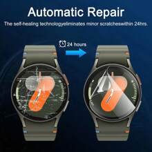 3 Pezzi Pellicola Protettiva per Galaxy Watch - Copertura Completa Flessibile, Trasparente in TPU, Anti-Bolle, Impermeabile, HD, Anti-Graffio, Compatibile con Galaxy Watch Smartwatch, Regalo per Compleanni, Famiglia, Amici, Accessori per Orologi