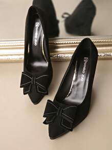 Women's Wedge Shoes, Professional Style High Heel, Pointed Toe, Suede, Fashion Comfortable Versatile Increased Height, Plus Size