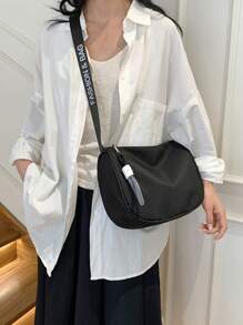 Grand sac à bandoulière, sac bandoulière diagonal, sac sportif polyvalent et décontracté de style ravioli
