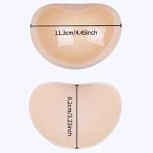 Chest Push Up Sticky Bra Thicker Sponge Sports Gym Bras Pads Breast Lift Up Enhancer Silicone Removeable Inserts Swimsuit Invisible Bra