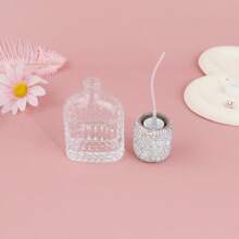 1 件闪亮奢华玻璃珠镶嵌喷雾瓶、时尚香水瓶唤醒器、泵喷雾瓶、化妆品可再填充空瓶、玻璃香水瓶和可再填充精油容器。