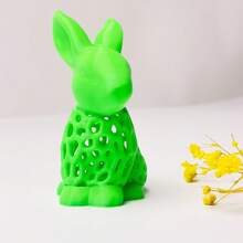 1 st. Ins Style Fris Groen Hol Konijn Woondecoratie, Schattig Vorm Bureau Ornament, Natuurlijk Warm Creatief Ambachtelijk Cadeau, Vakantie Sfeer Cadeau