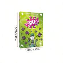 1/2PCS,Tranjis Games - VIRUS! Evolution Card Game (Expansion Pack) - Card Game (TRG-12evo), The Most Contagious Card Game, English French Spanish, The Most Popular Card Game, Multiplayer, For 2-6 Players, Valentine's Day Game, New Year Game, Wedding Game, New Year Gift, Valentine's Day Gift, For Family Gatherings Wedding Parties - 彩色 - 查看 8