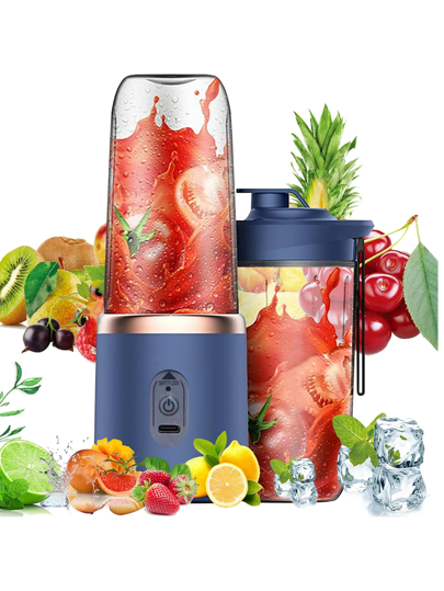 RAF 400ml Portable Rechargeable Juicer Blender High Capacity Battery Six Blade For Smoothies Veggie And Fruit Juices Perfect For Kitchen And Travel