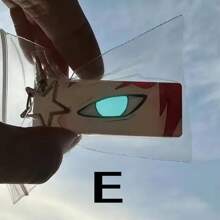 1pc Creative Glow-In-The-Dark Eye Shaped Pendant Charm, Anime Acrylic Luminous Eye Keychain
