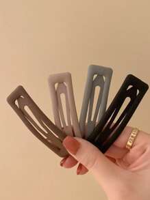 4 Peças/Conjunto Grampos de Cabelo Básicos Foscos para Mulheres para Franja, Linha do Cabelo e Acessórios de Cabelo para Uso Diário, Grampos Tipo Garra, Presilhas de Cabelo