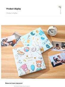 妈妈和爸爸的必备品！手写相册，带平脊和口袋，适合宝宝出生、月度、1 岁生日等场合。轻松存储照片并捕捉珍贵时刻，打造温馨的婴儿记忆相册。