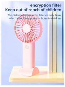 Mini High Power Silent Portable Pocket-Sized USB Rechargeable Hand-Held Fan - Multicolor - View 7