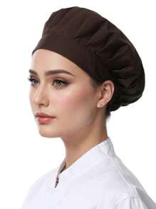 10/5/2/1 Stück atmungsaktive Arbeits-Mütze aus Polyester-Stoff, verstellbare Mesh-Kochmütze, Gastronomie-Service-Mütze mit Gummizug-Verschluss, volles Mesh-Koch-Haarnetz für Unisex, öldicht, kurzer Schirm mit Kordelzug-Verschluss