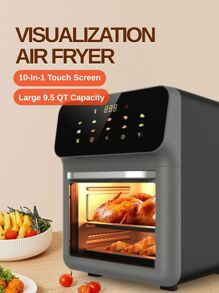 RAF 9,5 litri, produse alimentare esențiale și ajutoare familiale, friteuză inteligentă cu aer, friteuză electrică fără ulei, cuptor electric de uz casnic, prăjitor de pâine de bucătărie, ventilatoare multifuncționale cu microunde, asistent inteligent, bucurați-vă de viață, aparat de bucătărie, gătit, ecran tactil electric, funcție 10 în 1