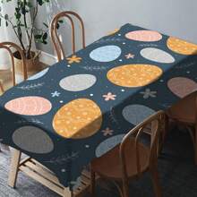1pc Easter Tablecloth With Rabbit & Egg Design, Suitable For Spring/Summer Decoration, Easter Gift, Indoor/Outdoor, Easter Party & Home Decor, Easter Decorations, Farmhouse Decor - Multicolor - View 51