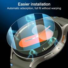 3 Pezzi Pellicola Protettiva per Galaxy Watch - Copertura Completa Flessibile, Trasparente in TPU, Anti-Bolle, Impermeabile, HD, Anti-Graffio, Compatibile con Galaxy Watch Smartwatch, Regalo per Compleanni, Famiglia, Amici, Accessori per Orologi