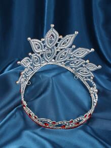 环球小姐“向善力量”皇冠闪亮水钻头饰全圆大皇冠可调节新娘婚礼派对大皇冠情人节配饰