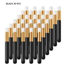 mulynsie 30 piezas de cepillos de champú para pestañas con contenedor, cepillo de limpieza para extensiones de pestañas, cepillo de limpieza de poros nasales, herramienta para eliminar puntos negros y brochas de limpieza facial para cosméticos
