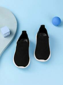 Infant/Toddler Casual Shoes, Breathable Soft Non-Slip Sports Sneakers, Versatile All Season - Black - View 8