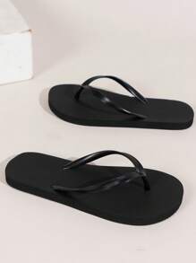Children Non-Slip Flat Flip Flops, Swimming Pool & Vacation Anti-Skid Casual Slippers, Comfortable Soft Bottom Shower & Home Sandals, For Girls And Boys