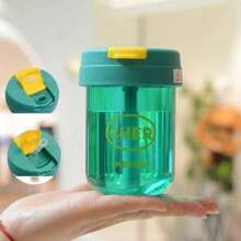 1 件 300ml/10oz 塑料杯带吸管，便携式女士水杯，夏季 - 彩色 - 查看 14