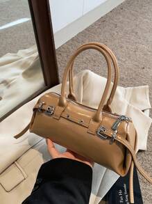 High-End Commuter Mini Handbag, New Spring & Summer 2025, Fashionable Crossbody & Top Handle Versatile Bag - Coffee - View 3