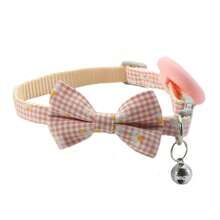 全新可爱卡通印花宠物项圈，可调节狗/猫项圈，带铃铛、颈环